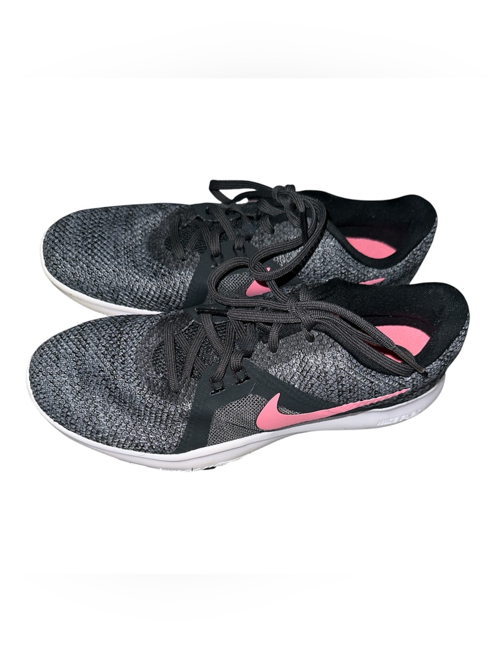 Nike Women's Flex Trainer Pink & Grey Cross Training Running Shoes